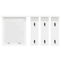 Appendiabiti a muro Bianco 85 x 10 x 45 cm Legno multistrato 874483