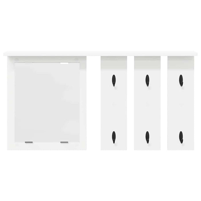 Appendiabiti a muro Bianco 85 x 10 x 45 cm Legno multistrato 874483