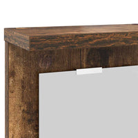 Appendiabiti a muro con lo scaffale Rovere fumo 85 x 10 x 45 cm 874487