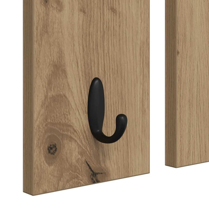 Appendiabiti a muro rovere artigianale 85 x 10 x 45 cm 874490