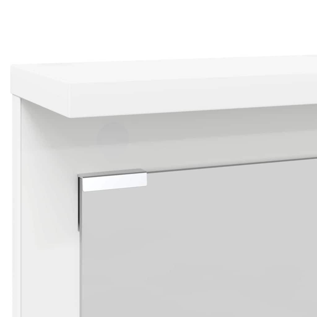 Appendiabiti a muro Bianco 84 x 10 x 80 cm Legno multistrato 874491