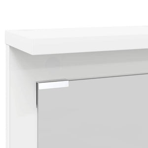 vidaXL Appendiabiti a muro Bianco 84 x 10 x 80 cm Legno multistrato