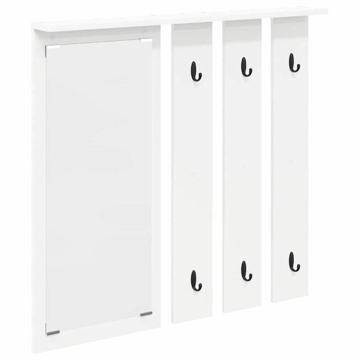 Appendiabiti a muro Bianco 84 x 10 x 80 cm Legno multistrato 874491