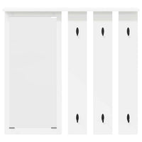 Appendiabiti a muro Bianco 84 x 10 x 80 cm Legno multistrato 874491