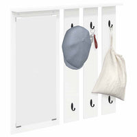 Appendiabiti a muro Bianco 84 x 10 x 80 cm Legno multistrato 874491