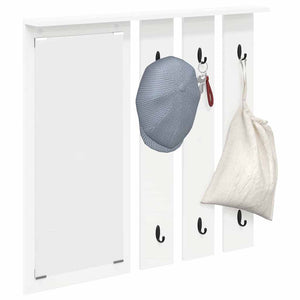 Appendiabiti a muro Bianco 84 x 10 x 80 cm Legno multistrato 874491