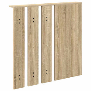 vidaXL Appendiabiti a muro con specchio rovere sonoma 84 x 10 x 80 cm