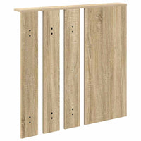 Appendiabiti a muro con specchio-Attaccapanni con specchio rovere sonoma 84 x 10 x 80 cm