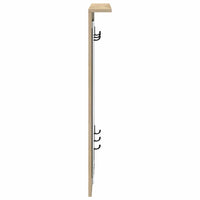 Appendiabiti a muro con specchio-Attaccapanni con specchio rovere sonoma 84 x 10 x 80 cm