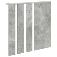 Appendiabiti a muro con specchio Grigio cemento 84 x 10 x 80 cm 874494