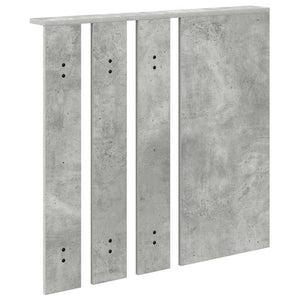 vidaXL Appendiabiti a muro con specchio Grigio cemento 84 x 10 x 80 cm