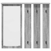 Appendiabiti a muro con specchio Grigio sonoma 84 x 10 x 80 cm 874496