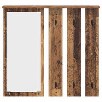 Appendiabiti a muro con specchio Legno vecchio 84 x 10 x 80 cm 874497