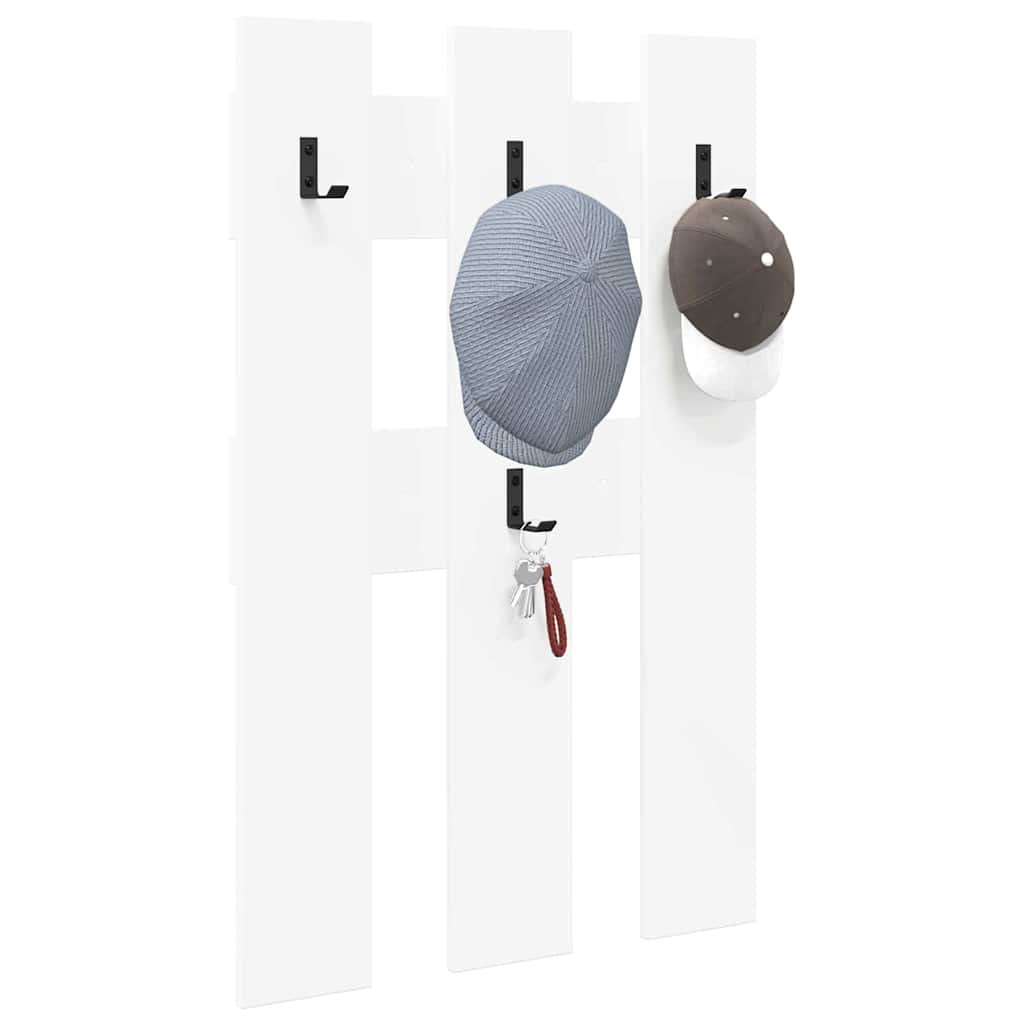 Appendiabiti a muro Bianco 65 x 3 x 100 cm Legno multistrato 874499