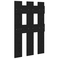 vidaXL Appendiabiti a muro Rovere nero 65 x 3 x 100 cm