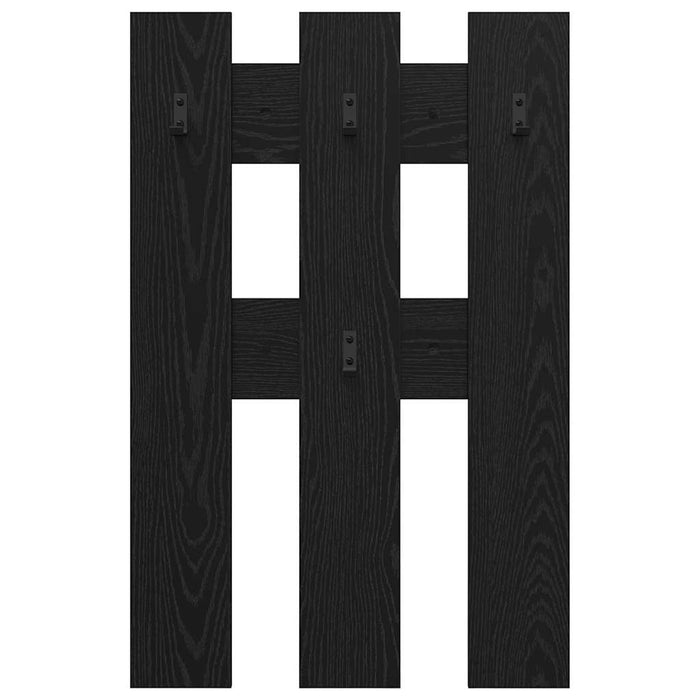 Appendiabiti a muro Rovere nero 65 x 3 x 100 cm 874500