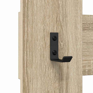 vidaXL Appendiabiti a muro rovere sonoma 65 x 3 x 100 cm