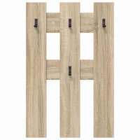 vidaXL Appendiabiti a muro rovere sonoma 65 x 3 x 100 cm