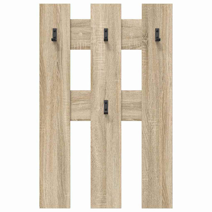 vidaXL Appendiabiti a muro rovere sonoma 65 x 3 x 100 cm