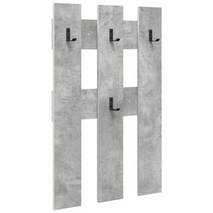 Appendiabiti a muro Grigio cemento 65 x 3 x 100 cm 874502