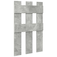 Appendiabiti a muro Grigio cemento 65 x 3 x 100 cm 874502
