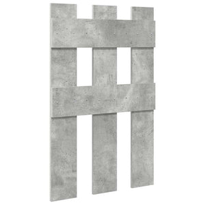 vidaXL Appendiabiti a muro Grigio cemento 65 x 3 x 100 cm