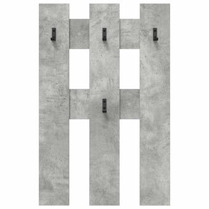Appendiabiti a muro Grigio cemento 65 x 3 x 100 cm 874502