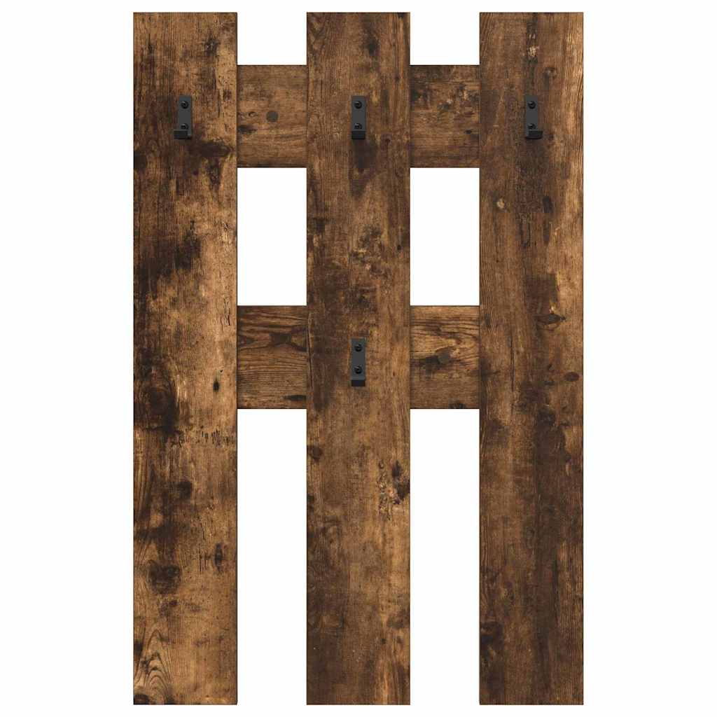 Appendiabiti a muro Rovere fumo 65 x 3 x 100 cm 874503