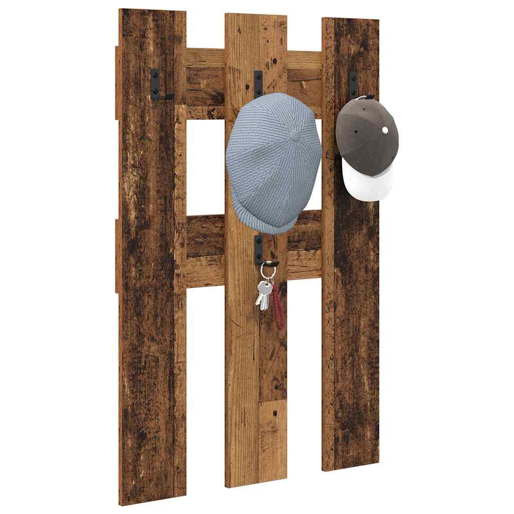 Appendiabiti a muro Legno vecchio 65 x 3 x 100 cm 874505