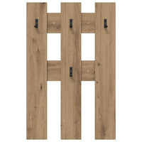 Appendiabiti a muro rovere artigianale 65 x 3 x 100 cm 874506