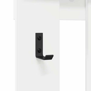 Appendiabiti a muro Bianco 100 x 10 x 100 cm Legno multistrato 874507