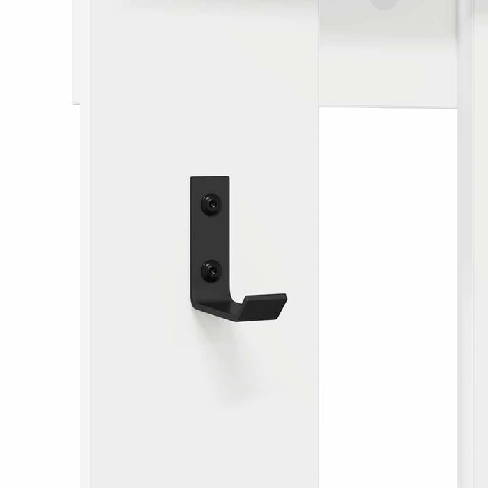 Appendiabiti a muro Bianco 100 x 10 x 100 cm Legno multistrato 874507