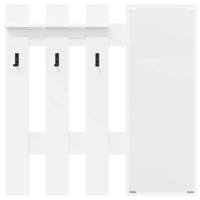 vidaXL Appendiabiti a muro Bianco 100 x 10 x 100 cm Legno multistrato