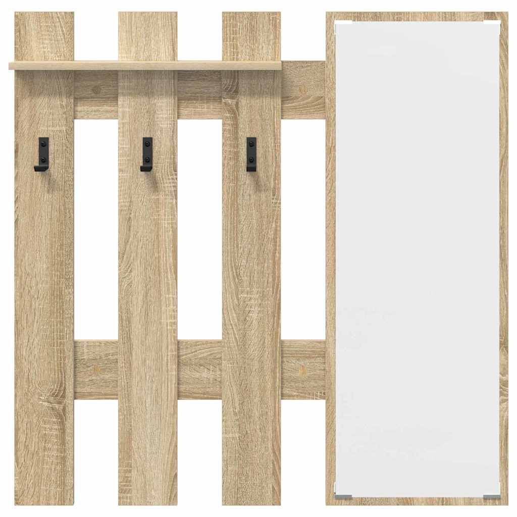 Appendiabiti a muro Rovere Sonoma 100 x 10 x 100 cm 874509