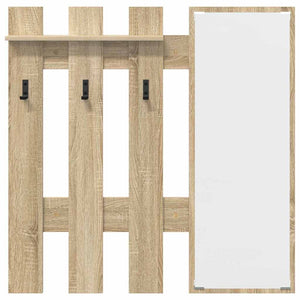 Appendiabiti a muro Rovere Sonoma 100 x 10 x 100 cm 874509