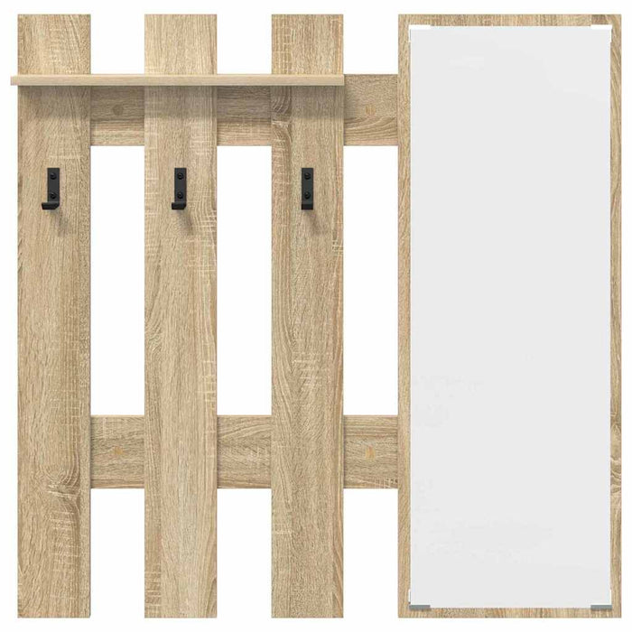 Appendiabiti a muro Rovere Sonoma 100 x 10 x 100 cm 874509