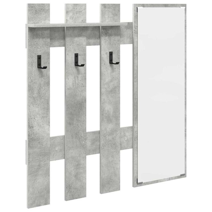 vidaXL Appendiabiti a muro Grigio Cemento 100 x 10 x 100 cm