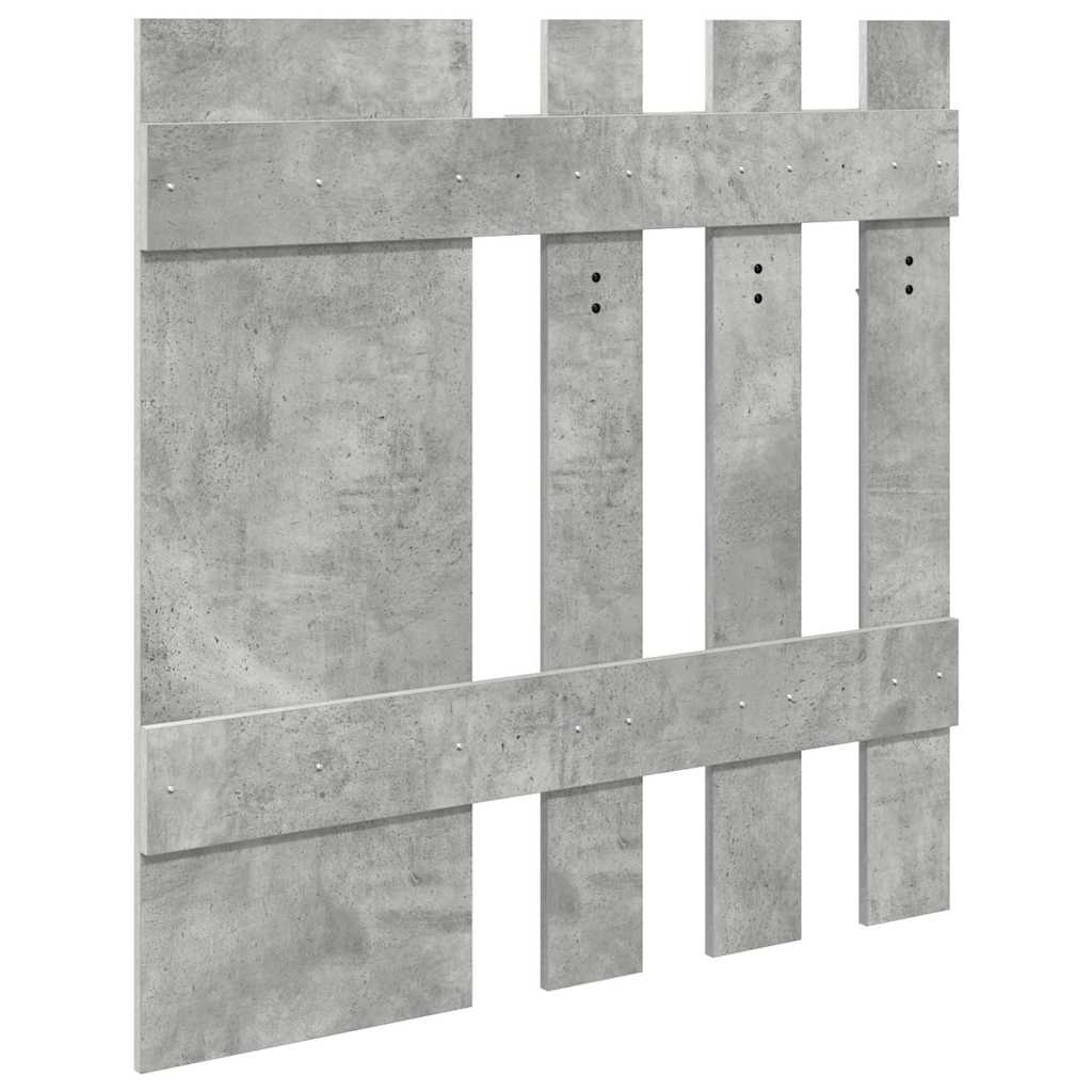 Appendiabiti a muro Grigio Cemento 100 x 10 x 100 cm 874510