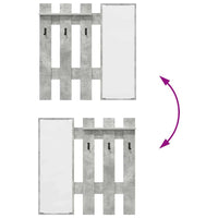 Appendiabiti a muro Grigio Cemento 100 x 10 x 100 cm 874510