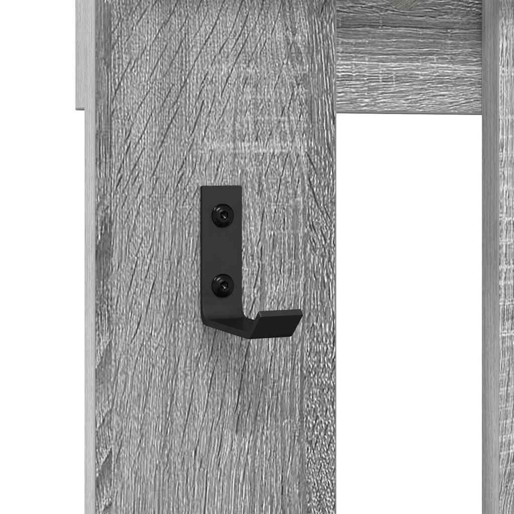 Appendiabiti a muro Grigio sonoma 100 x 10 x 100 cm 874512