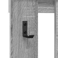 vidaXL Appendiabiti a muro Grigio sonoma 100 x 10 x 100 cm