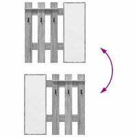 Appendiabiti a muro Grigio sonoma 100 x 10 x 100 cm 874512