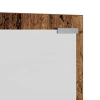 Appendiabiti a muro con specchio Legno Antico 100 x 10 x 100 cm 874513