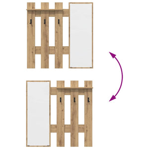 Appendiabiti a muro Quercia Artigianale 100 x 10 x 100 cm 874514