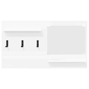 vidaXL Appendiabiti a muro Bianco 90 x 10 x 50 cm Legno multistrato