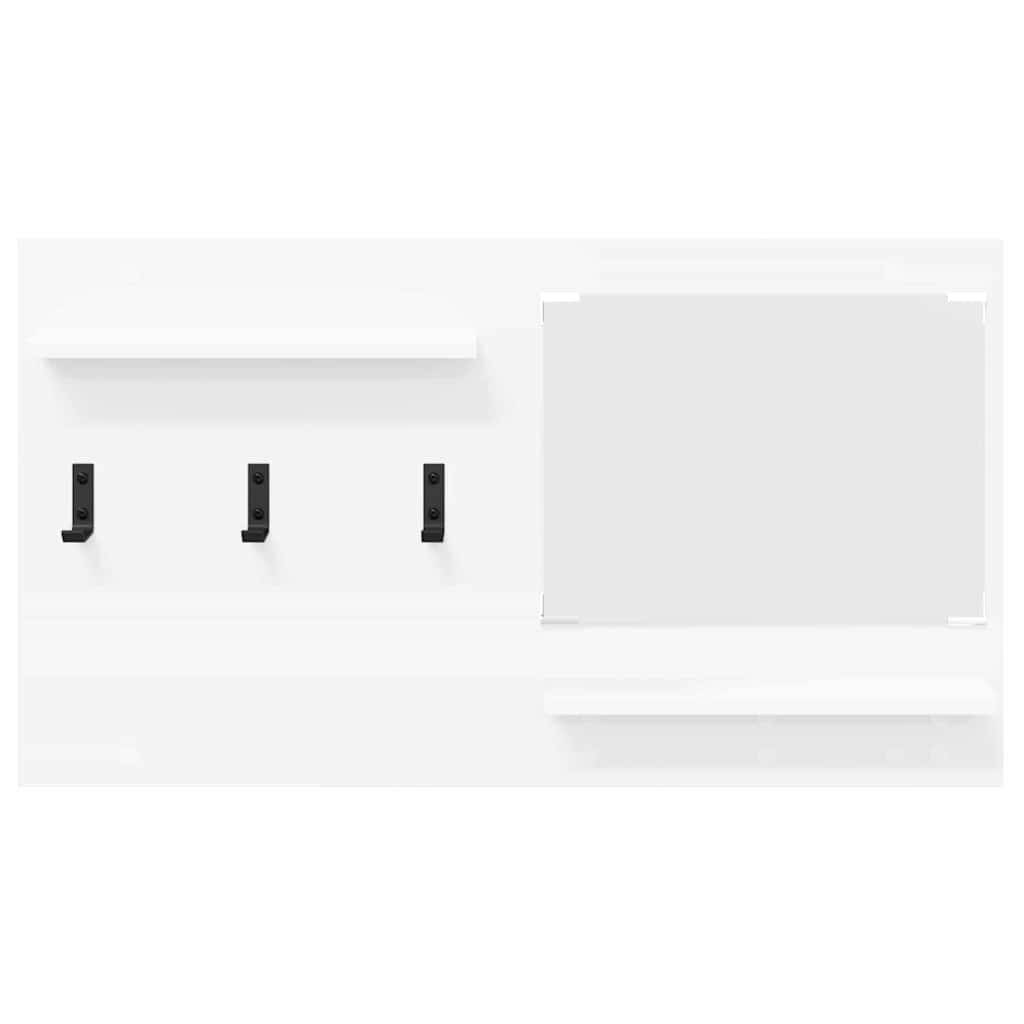 Appendiabiti a muro Bianco 90 x 10 x 50 cm Legno multistrato 874515