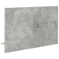 Appendiabiti a muro con specchio Grigio cemento 90 x 10 x 50 cm 874518