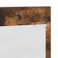 vidaXL Appendiabiti a muro con lo scaffale Rovere fumo 90 x 10 x 50 cm