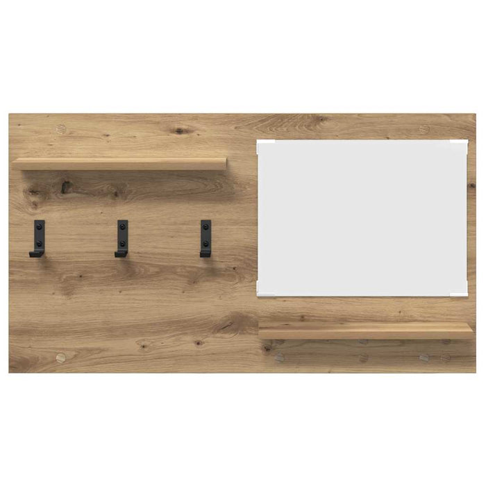 Appendiabiti a muro rovere artigianale 90 x 10 x 50 cm 874522