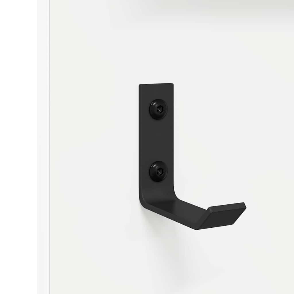 Appendiabiti a muro Bianco 70 x 10 x 90 cm Legno multistrato 874523